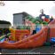 Funny inflatable slide, inflatable circle slide, inflatable slide with farmer arch for sale