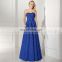 Wholesale Sweetheart Sleeveless Zipper Back Royal Blue Long Evening Gowns Lace Evening Dresses SD368