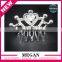 Fancy rhinestone mini tiara crown hair comb for kids birthday gift