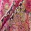 Fancy 3d Flowers Embroidery Fabric Pink Tulle Lace