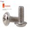 M2/M2.5/M3 Cross Recessed Raised Counter Pan Head Pad Screws 304 Stainless Steel Flat Tail Screw Vis Vida Viti Phillip PC DIN967