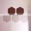 brown color Multifunctional fiberglass wall panels acoustic panel clamp