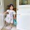 Children's clothing Korean girls 2020 summer new oil painting sling dress + T-shirt two-piece