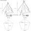 New Design Colorful Pet Teepee Tent Portable Dog House Washable Canvas Dog Tent