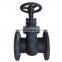 GOST standard steam cast iron double disc water seal flange type gate valve