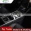 Carest Model Y 3 Car Center Console Centrale Wrap For Tesla Model3 Carbon Fiber Sticker For Model Y Three White Accessories 2020