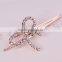 2015 New Model FY0070 Fashion Bow Knot Hair Barrette Clip Wholesale Full Diamond