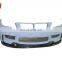 1m style body kit for bm w E90 3 series PU & CF front bumper lip kit part