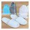 Comfortable Easy Breathable Gray Hotel Bathroom Slippers Travel Disposable Custom Hotel Slippers Spa Open Toe Shoes