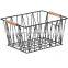 Amazon Hot Sale Wholesale Durable Iron Metal Wire Home Goods Fruit Supermarket Shopping Storage Basket Organizer