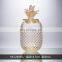 Hot Nordic Crystalroom Home Decor Modern Golden Pineapple Storage Jar Glass Decoration Accessories Interior