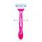 Latest hot selling pink women shavers comfortable handle safe control shaver