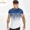 Tow Tone Color Printed Casual Wear T shirts Hot Selling 100% Cotton Short Sleeve O- Neck Men T Shirts