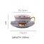Nordic Golden Handle Tea, Cup And Saucer Set Dishwasher Safe Coffee Porcelain Mug/