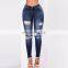 Plus Size Zipper Fly, Side Lace Up Jeans Skinny High Waist Pockets Denim Pant Women Jeans Pencil Pants Trousers Jean Women/