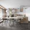 modern design high end kitchen cabinets handle-less look with LED