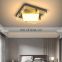 New Product Indoor Decoration Black Gold Iron Acrylic Modern Bedroom Living Room LED Ceiling Lamp