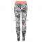 Workout Custom New Design Sublimation Print Leggings For Ladies / New Fashionable Slim Fit Women Leggings