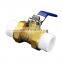 DN15 Two Piece Type Inner Thread Brass Ball Valve Inner Wire Non-Standard Copper Ball Valve
