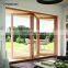 Exterior External Aluminum Wood Folding Door Wooden Accordion Doors Timber Wood Bifold Door For Residential