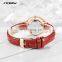 SINOBI Wristwatch for Women S9841L Glitter Ice Diamond Out Watches Chinese Red Vigorous Quartz Watch Mother's Gift Watch