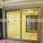 Standard commercial decorative luxury hotel black double aluminum sliding glass door