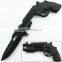 Stainless steel Gun Shaped  Folding  pocket survival knife