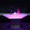 Luxury Acrylic White Illuminated Restaurant Nightclub Wine Bar Counter Cocktail Table for Sale