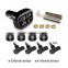 Promata car tpms wireless tire pressure monitoring system cigarette lighter power alarm systems with 4 sensors