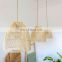 100% nature Rattan Lampshade rattan pendant light wicker ceiling light decor new design