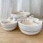 Hot Sale Handmade Cotton Rope Vessels Color Three Sizes Organic Cotton Thread Rope Baskets Vietnam Supplier