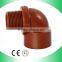 pp brown grooved pipe fitting elbow 90