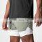 2 In 1 Plus Size Mens Running Gym Shorts With Pockets Custom Quick Dry Fitness Jogger Pants