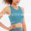 Blank Rayon Spandex Fabric Sexy Hollow Out Sports Bra Cross With Removable Pad Gym Fitness Crop Top Women Yoga Wear Clothes