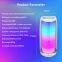 RGB led Lighted Bluetooth Wireless Dj Party Smart Portable Gaming outdoor stereo mini bluetooth speaker