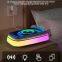 Universal 2A Fast Charging Wireless Charger Pad Crystal Transparent Portable Magnetic Electric Charger for Cellphones