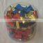 PET Butterfly Ribbon Tie Bow with Royal Blue Metallic Shinny Color