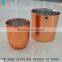2016 Latest Round Bottom Copper Candle Jar With Metal Lids Wholesale Quality Choice