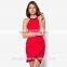 Solid color dress 2016 hot sale women sexy dress with high quality custom made dress D230
