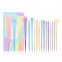 17pcs Colourful Makeup Brush Premium Gift Kabuki Foundation Blending Tools Face Powder Blush Brush Rainbow Makeup Brush Set