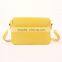 Accept OEM service. Facotry price for genuine leather yellow handbag crossbody bag