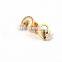 Golden earring designs for women lock earrings