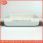 ceramic big rectangle bowl cheesecake cake pan, porcelain rectangular baking bowl,Cheese pan, restaurant four round soup bowl