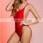 Red Scoop Back Monokini One Piece Swimsuit Swimwear 2016 HSS5338