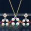 New Arrival Necklace/Earrings Jewelry Set Jewelry Set For Wedding Color Flower Pearl Jewelry Sets