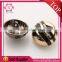 Gold and black color sew metal button with high quality