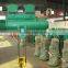 3 Ton&12 M electric wire rope hoist crane with 3 phase motor