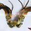 Gold Feather Mask Big Side Cock Feather Mask And Carnival Mask For Cheap Wedding Decorations