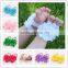 Fashion Solid Color Baby Foot Flower Baby Shabby Chic Flower Barefoot Sandal WH-1275
