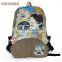 Hogift Comics canvas schoolbag/cartoon backpack/3d cartoon backpack